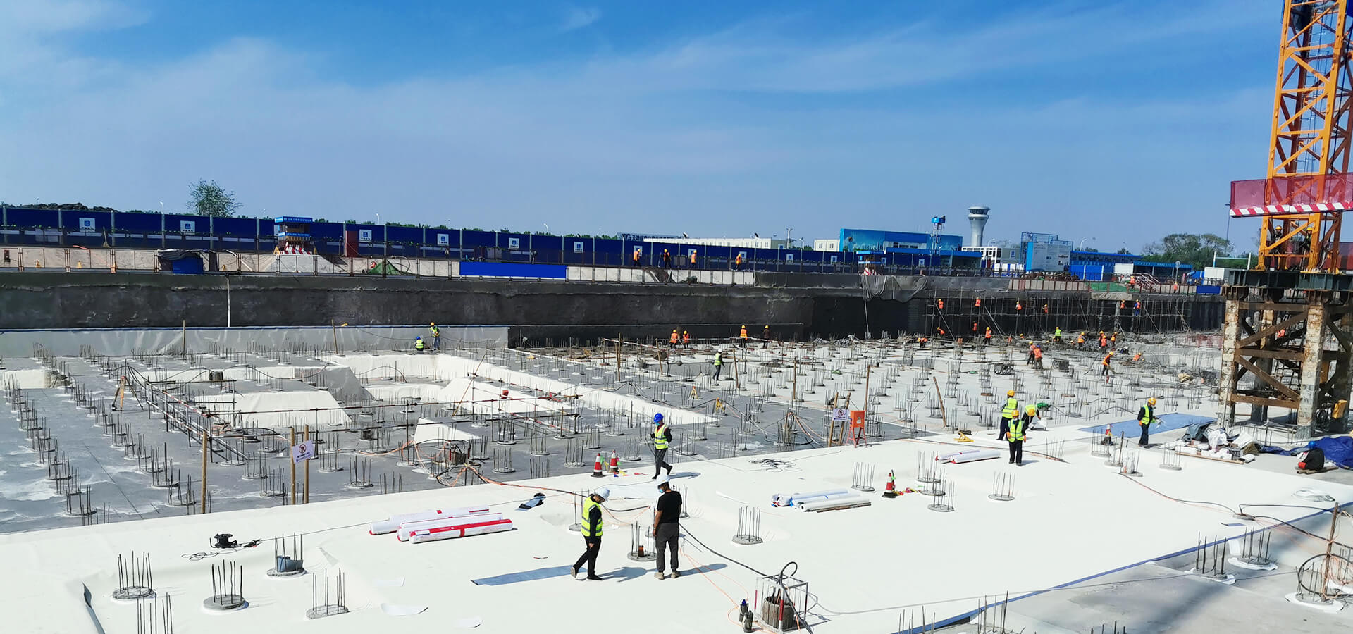 One-step service waterproofing platform